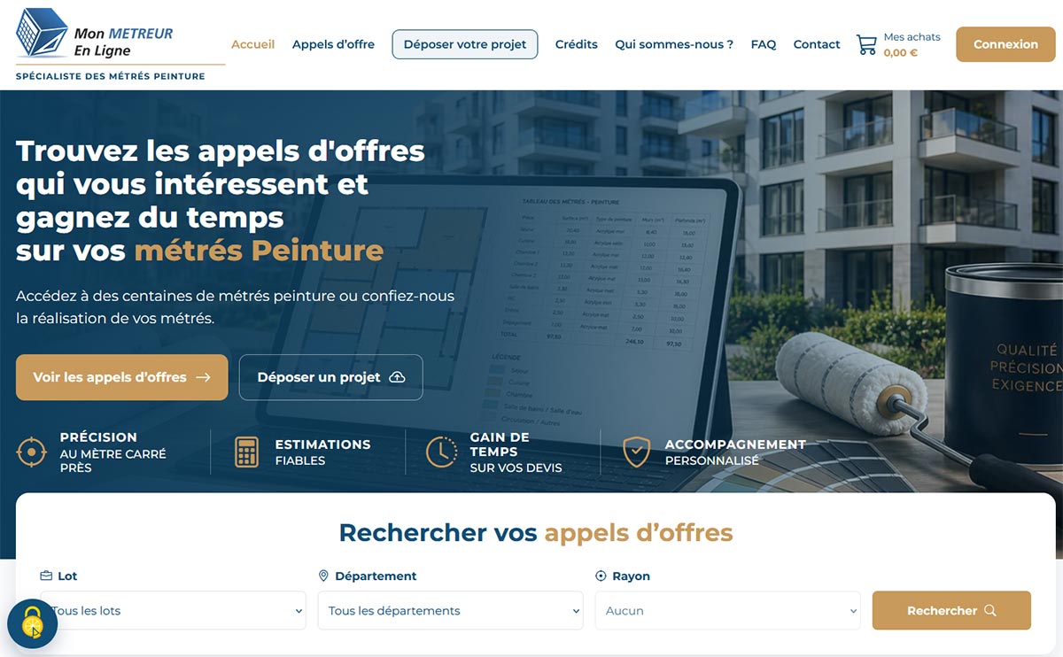 Mon Métreur en ligne